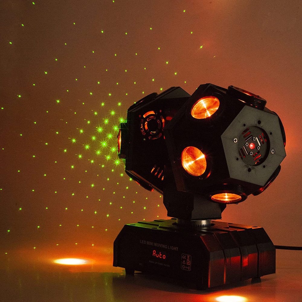 Dj Event Rotation 12*10W Green Red Moving Head Laser Light FD-ML010
